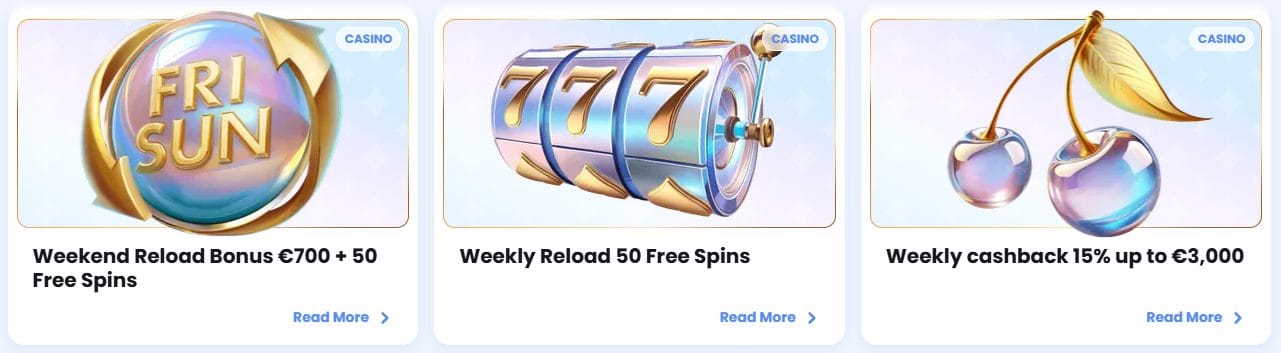 CasinoLab Promotions - Weekend Reload, Weekly Free Spins, Cashback
